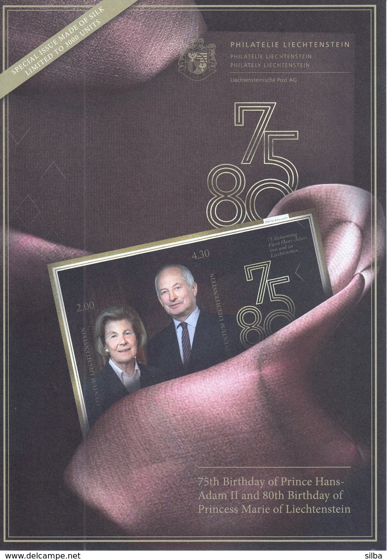 Liechtenstein 2020 / 75th Birthday Of Prince Hans-Adam II And 80th Birthday Of Princess Marie Of Liechtenstein - Covers & Documents