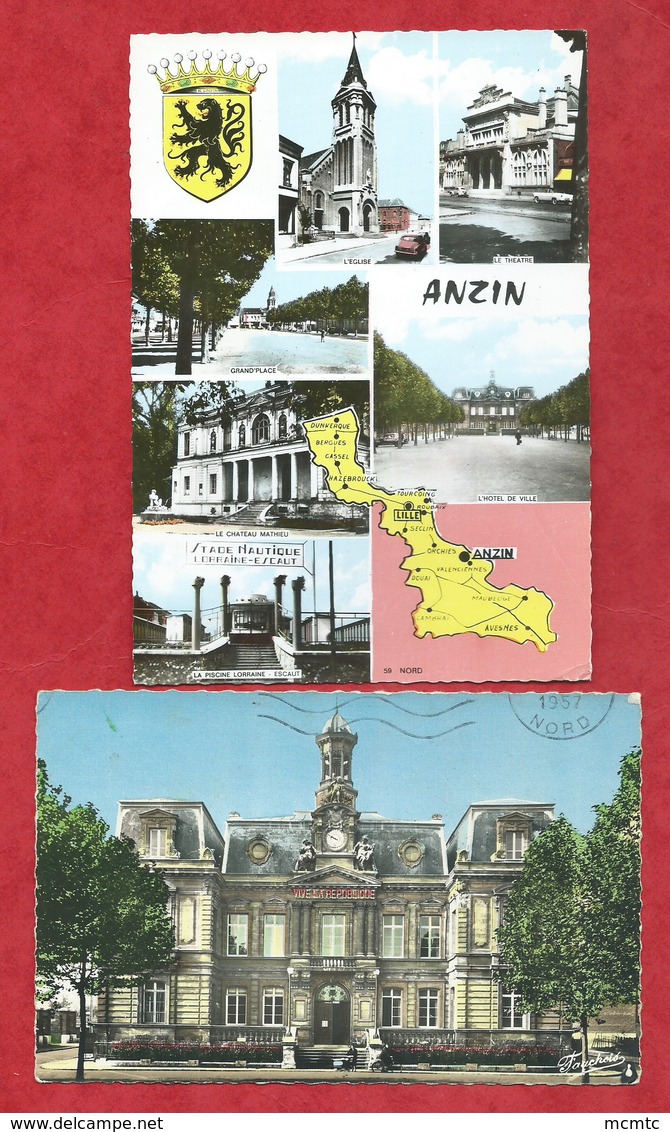 5 Cartes - Anzin    -( Nord) - Anzin