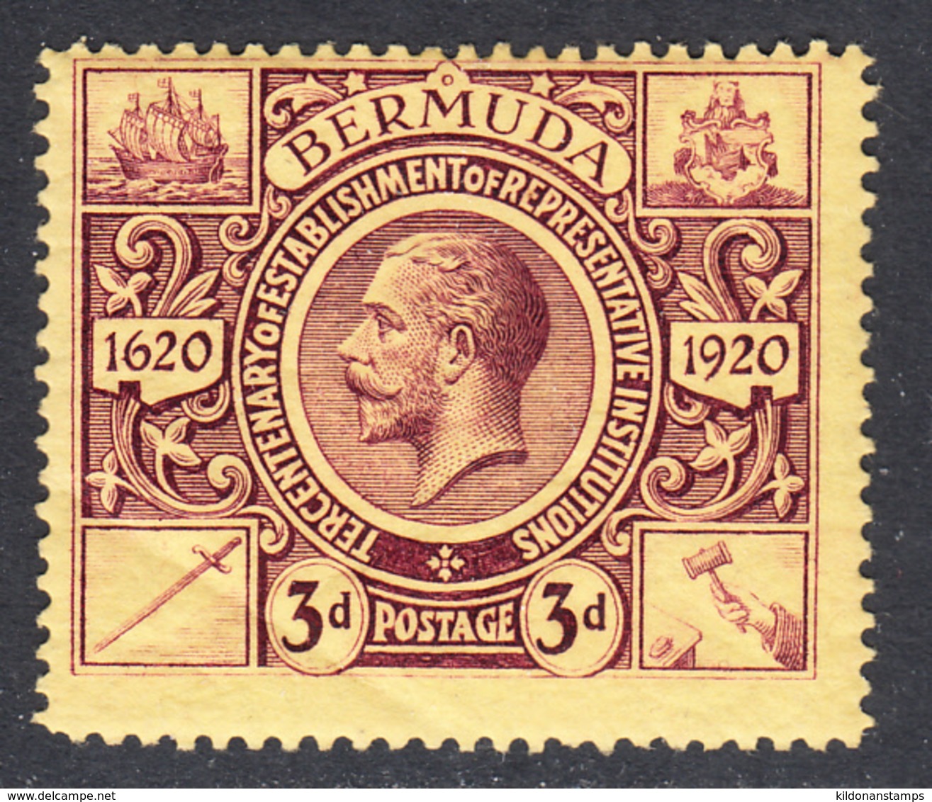 Bermuda 1921 Mint Mounted, Sc# ,SG 70, Mi - Bermudes