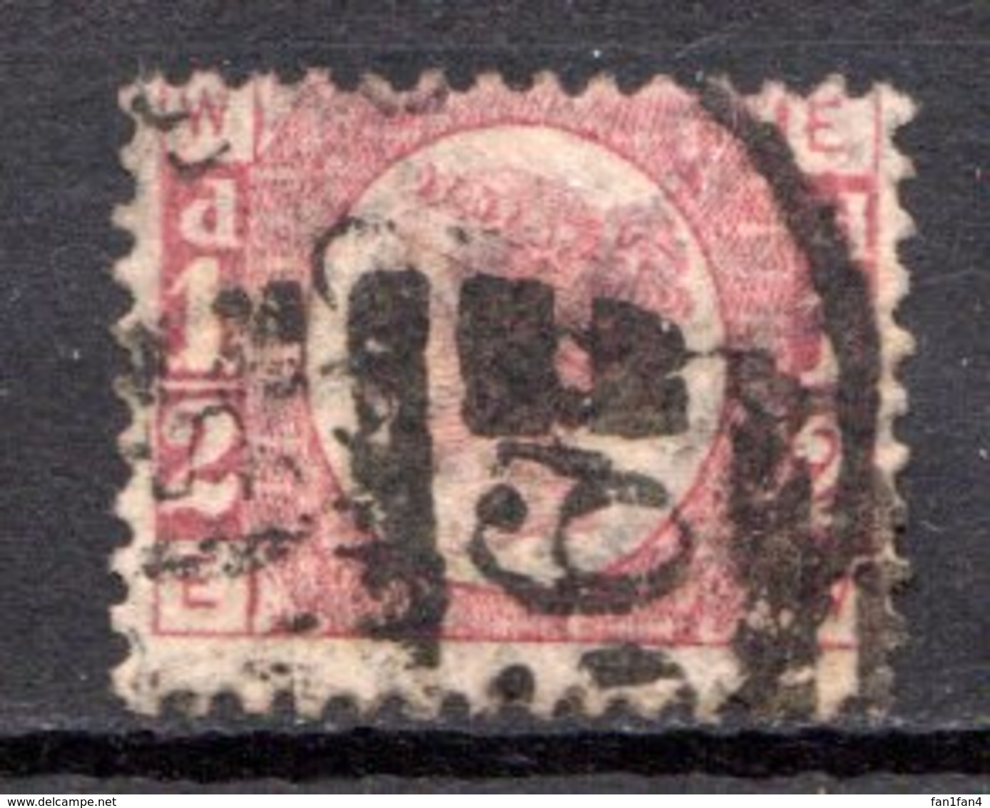 GRANDE BRETAGNE - 1870 - N° 49 - 1/2 D. Rouge Carminé - (Victoria) - Unused Stamps