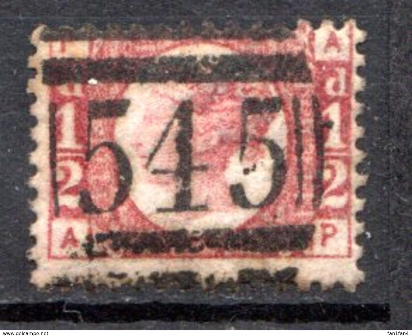 GRANDE BRETAGNE - 1870 - N° 49 - 1/2 D. Rouge Carminé - (Victoria) - Unused Stamps