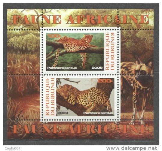 Burundi 2009 Animals, Perf. Sheet, MNH S.120 - Unused Stamps