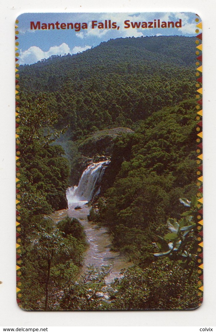 SWAZILAND Ref MV Cards SWA-10 E15 MANTENGA FALLS Date 03/2001 - Swaziland