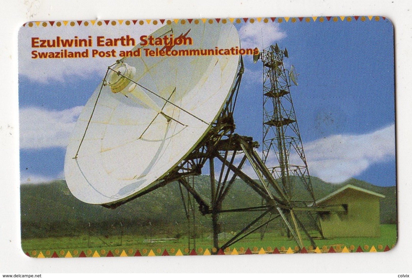 SWAZILAND Ref MV Cards SWA-09 E10 EARTH STATION Date 03/2001 - Swasiland