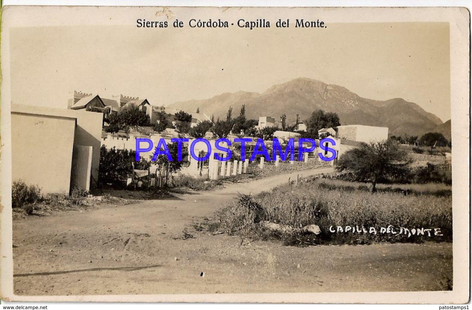 132702 ARGENTINA CORDOBA CAPILLA DEL MONTE VISTA PARCIAL POSTAL POSTCARD - Belice