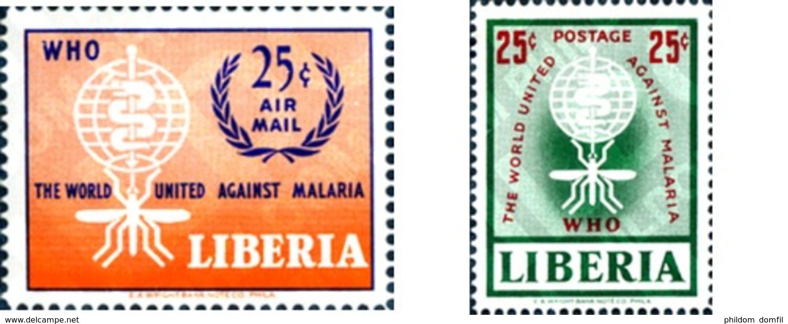 Ref. 248140 * MNH * - LIBERIA. 1962. MALARIA ERADICATION . ERRADICACION DE LA MALARIA - Other & Unclassified