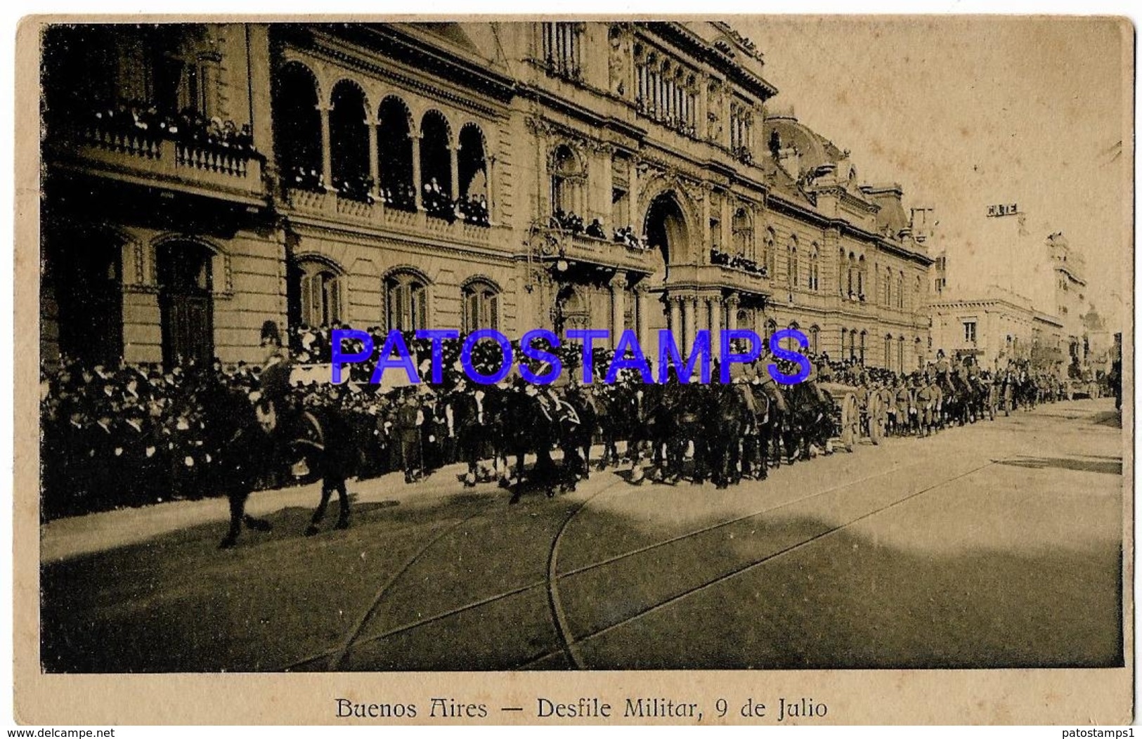 132724 ARGENTINA BUENOS AIRES COSTUMES DESFILE 9 DE JULIO POSTAL POSTCARD - Belize