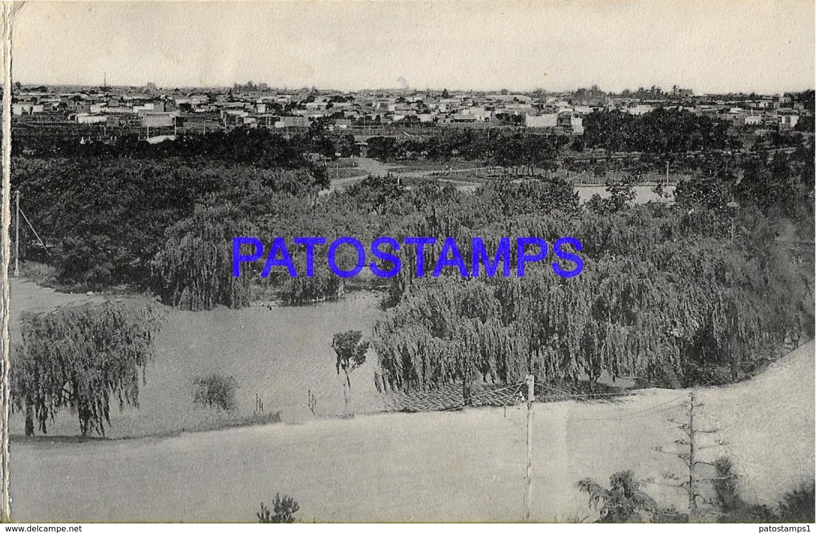 132753 ARGENTINA ROSARIO SANTA FE VISTA GENERAL TOMADA DEL PARQUE INDEPENDENCIA DAMAGED TRIPTICO  POSTAL POSTCARD - Belice