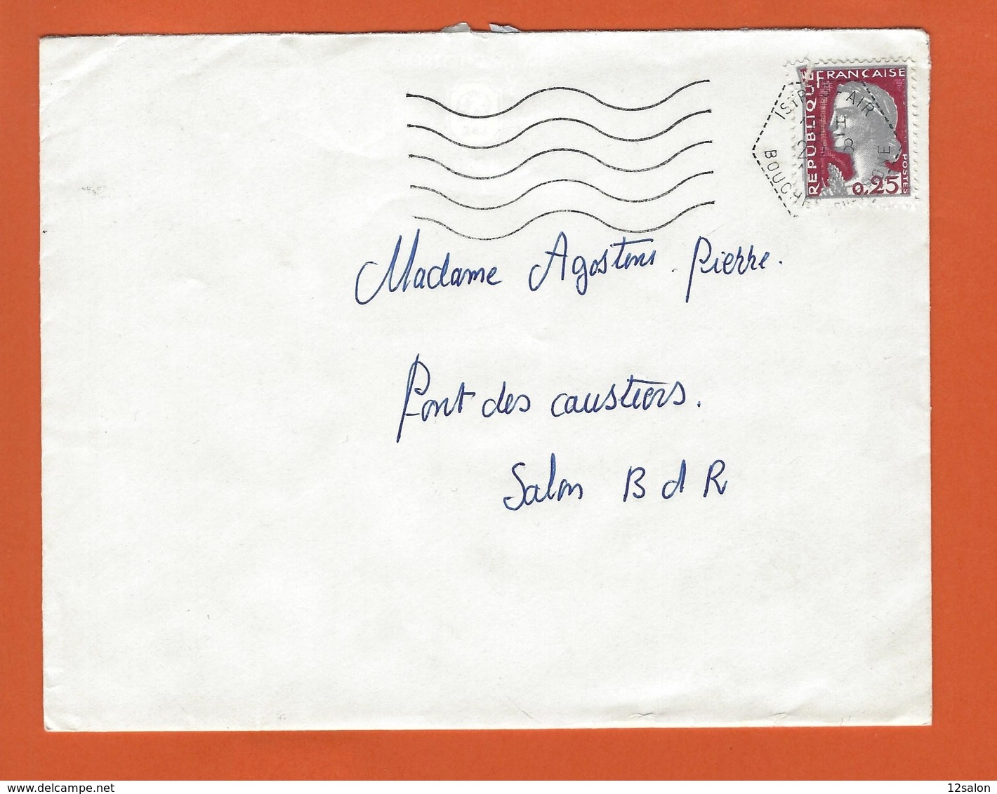 LETTRE FRANCE Obl Mécanique ISTRES AIR  THEME AVIATION MILITAIRE BASE - Militaria