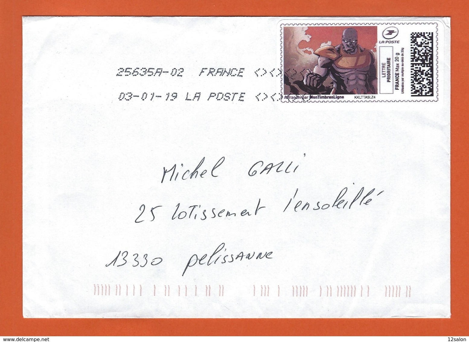 LETTRE FRANCE  VIGNETTE MON TIMBRE EN LIGNE THEME BANDES DESSINEES - Comics