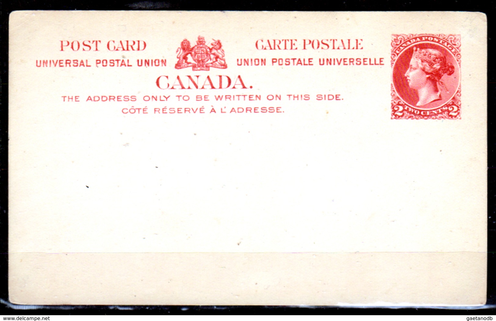 Canada-0003 - Cartolina Postale Da 2 Cent. - Nuova - - 1860-1899 Reinado De Victoria