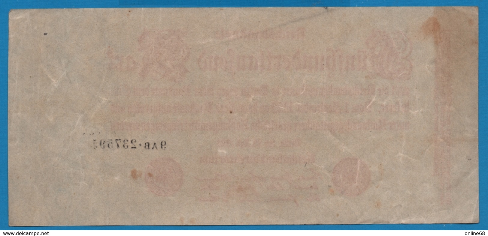 DEUTSCHES REICH 500000 Mark	25.07.1923	# 9AB.237594  P# 92 - 500.000 Mark