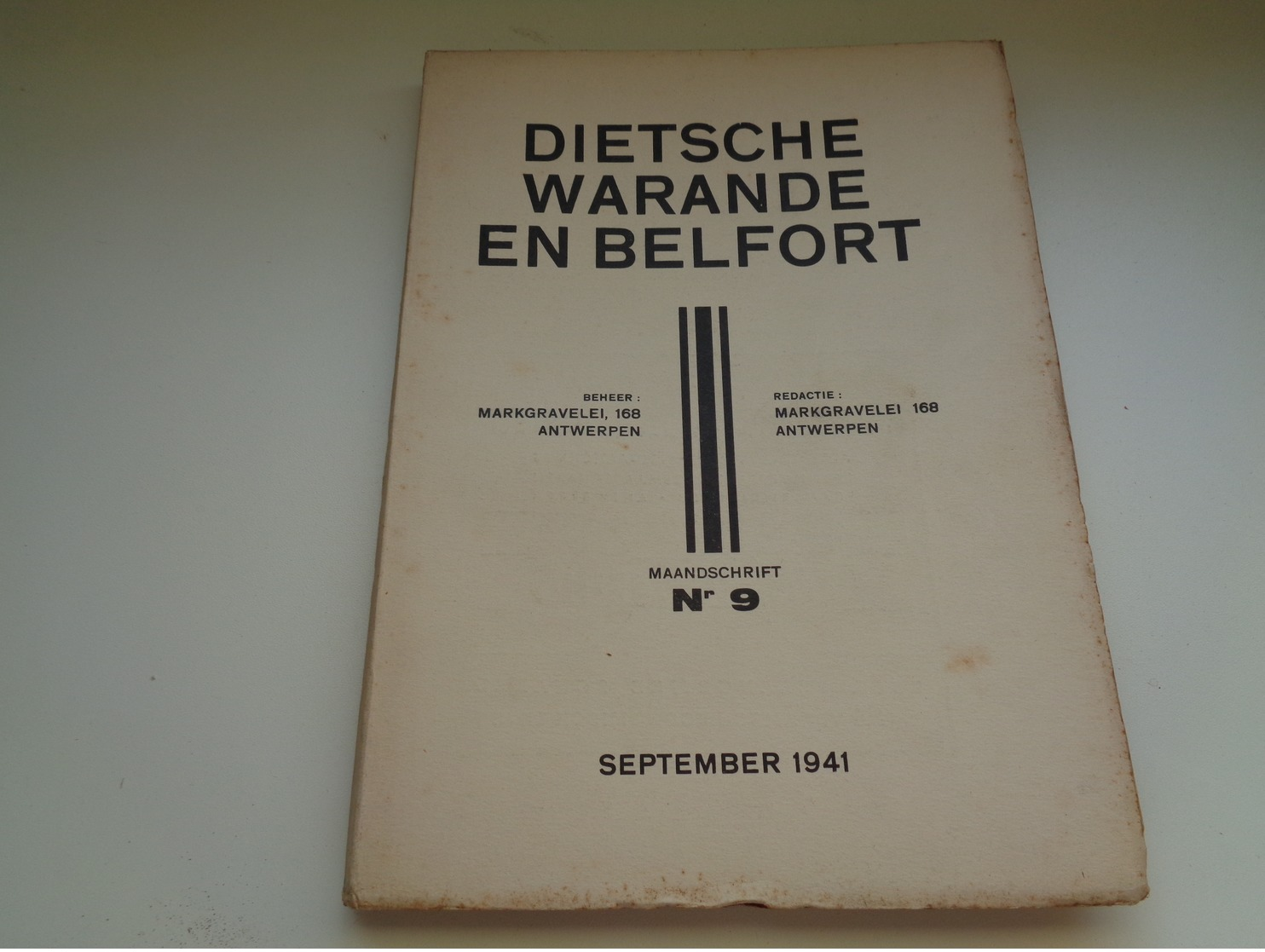 Dietsche Warande En Belfort - Maandschrift N° 9  September 1941   - Vlaamse Beweging - Vlaams - Nationalisme - History