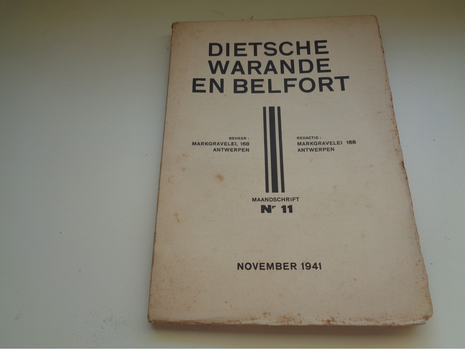 Dietsche Warande En Belfort - Maandschrift N° 11  November 1941   - Vlaamse Beweging - Vlaams - Nationalisme - History