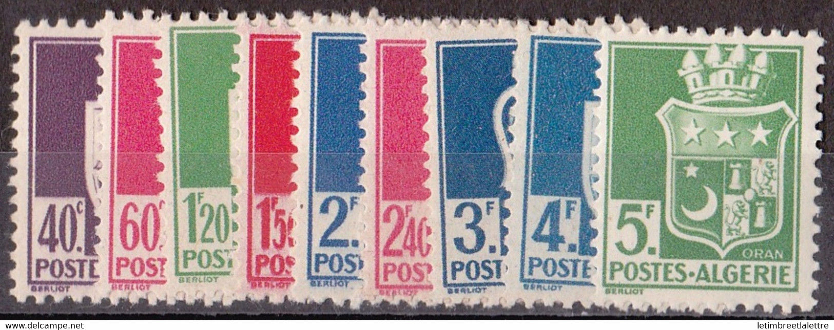 ⭐ Algérie - YT N° 175 à 183 ** Sans Le 175 A Et 179 B - Neuf Sans Charnière - 1942 / 1945 ⭐ - Unused Stamps