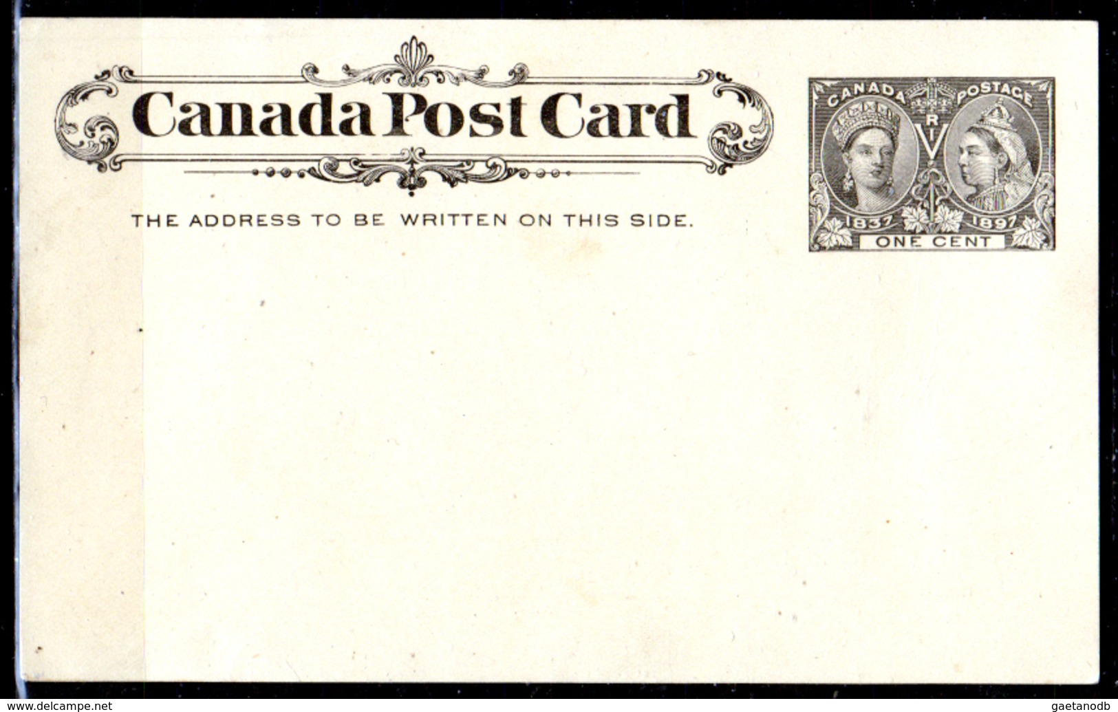 Canada-0005 - Cartolina Postale Da 1 Cent. - Nuova - - 1860-1899 Reinado De Victoria