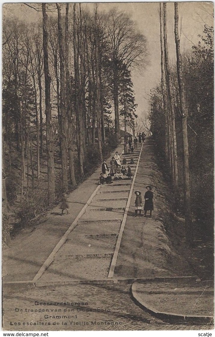 Geeraardsbergen.   -   De Trappen Van Den Oudenberg    -   Grammont   -   1928   Naar   Schaerbeek - Geraardsbergen