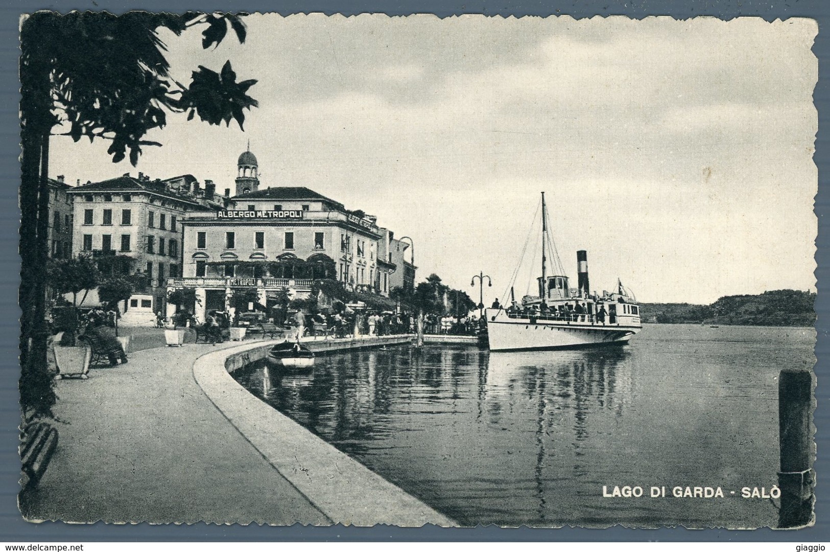 °°° Cartolina - Lago Di Garda Salò Formato Piccolo Viaggiata °°° - Busto Arsizio