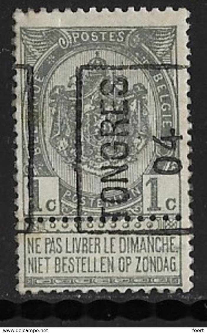 Tongeren 1904  Nr. 599A - Roller Precancels 1900-09