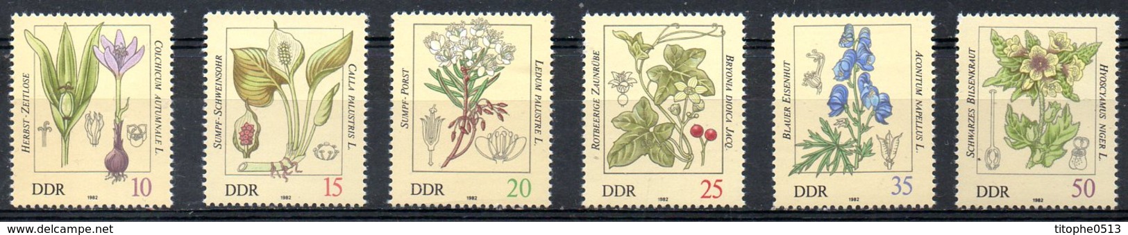 RDA. N°2341-6 De 1982. Plantes Vénéneuses. - Giftige Pflanzen