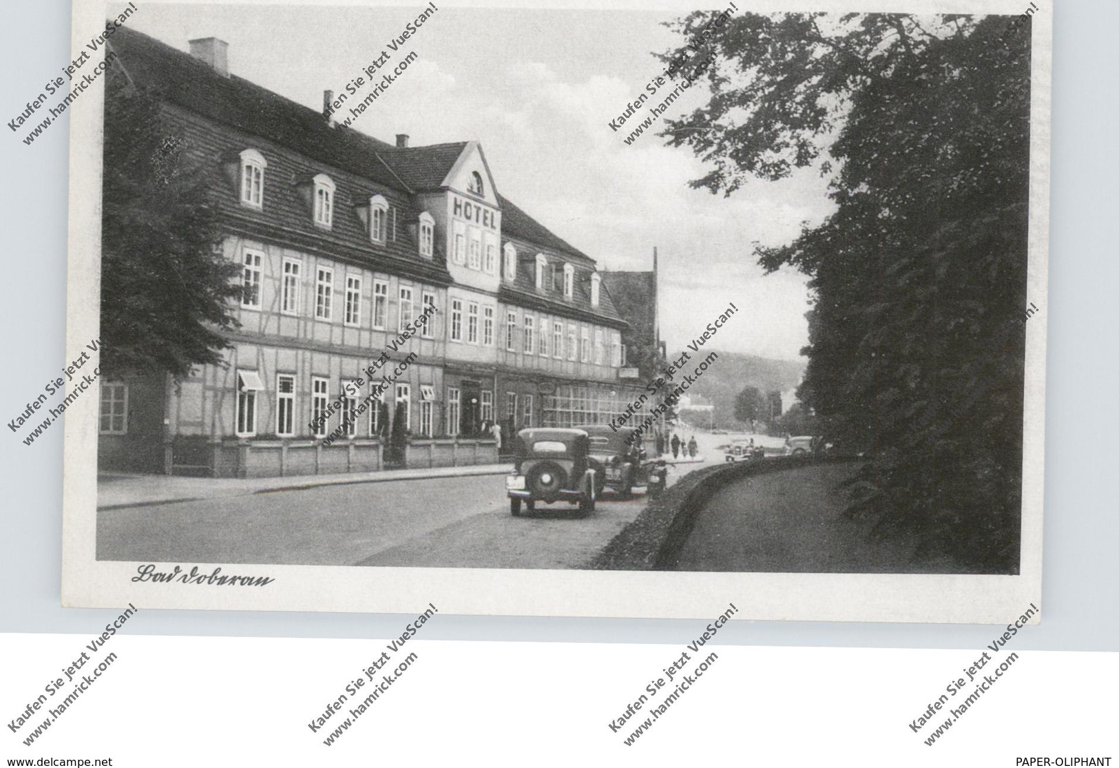 0-2560 BAD DOBERAN, Strassenpartie, Oldtimer, Hotel Friedrich Franz Palais - Bad Doberan