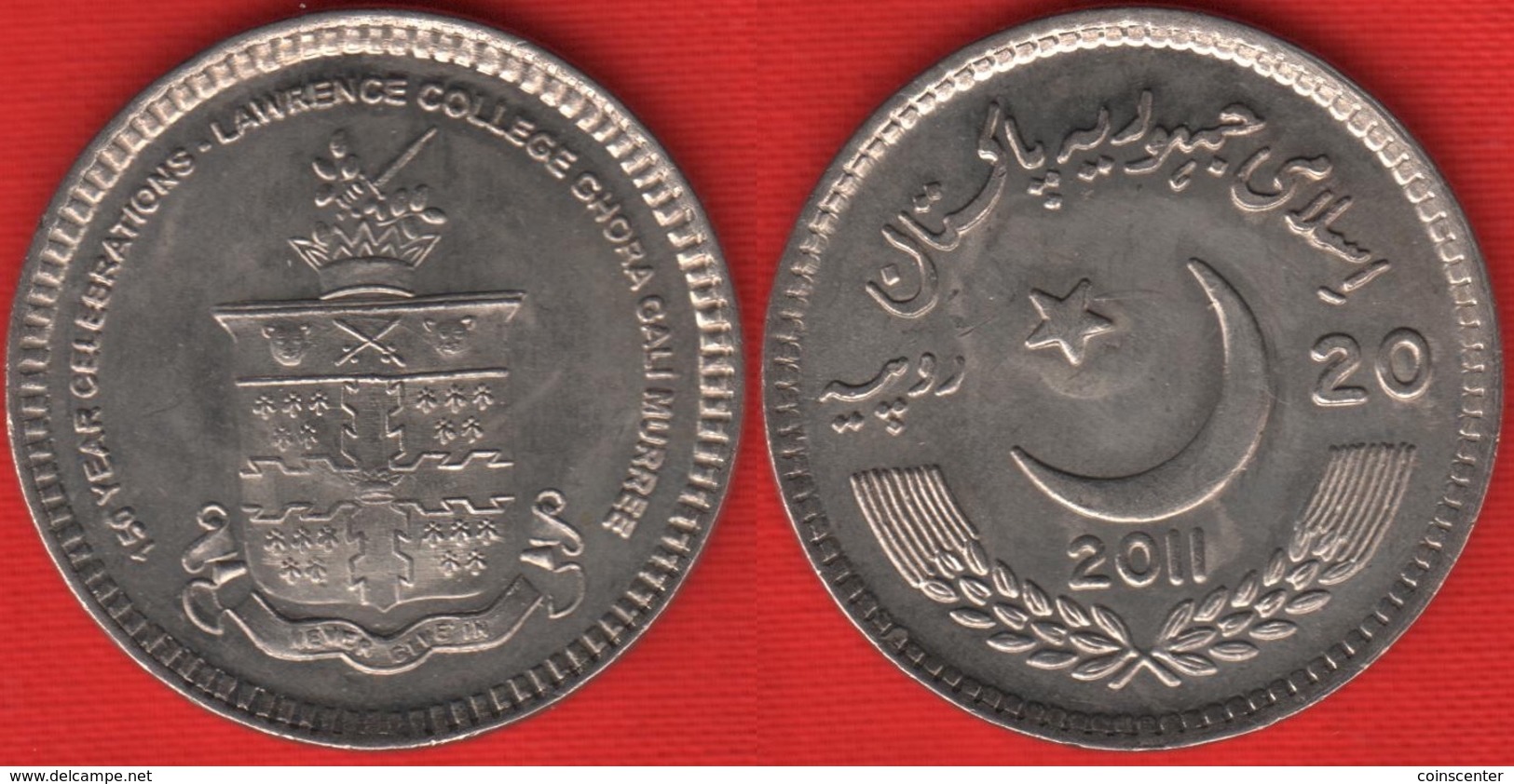 Pakistan 20 Rupees 2011 Km#72 "Lawrence College" UNC - Pakistan