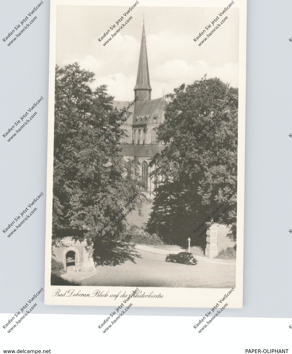 0-2560 BAD DOBERAN, Blick Auf Die Klosterkirche, Oldtimer - Bad Doberan