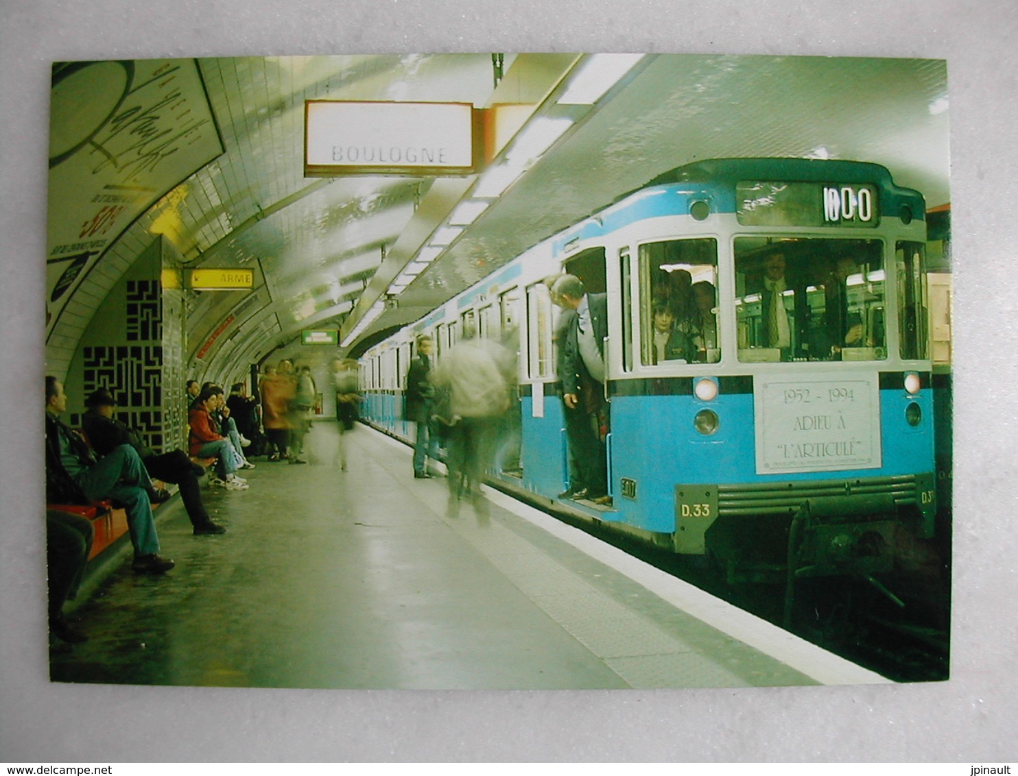 LOT de 36 CPM - Thème FERROVIAIRE - Métro