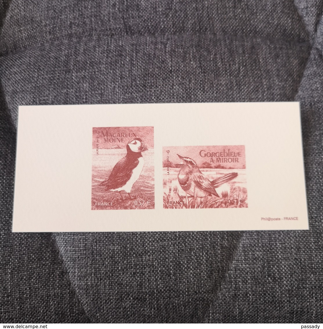 FRANCE FDC GRAVURE épreuve 1er Jour 2012 Ligue Pour La Protection Des Oiseaux - Collection Timbre Poste - 2010-2019