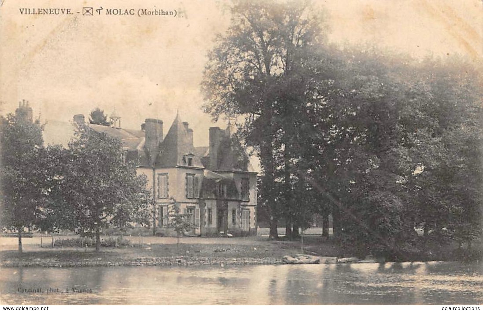 Pleucadeuc. Molac           56        Château De Villeneuve         (Décollée  Voir Scan) - Other & Unclassified