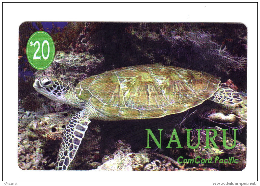 NAURU PREPAYE COM CARD 20$ PACIFIC TORTUE - Nauru