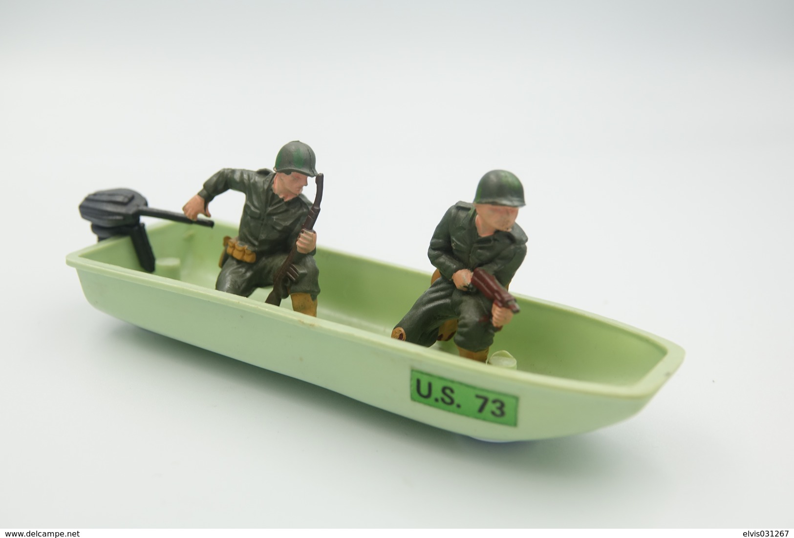 Britains Ltd, Deetail : US MOTOR BOAT WITH MARINES, COMBAT WEAPENS, Made In England, *** ,1969 - Britains