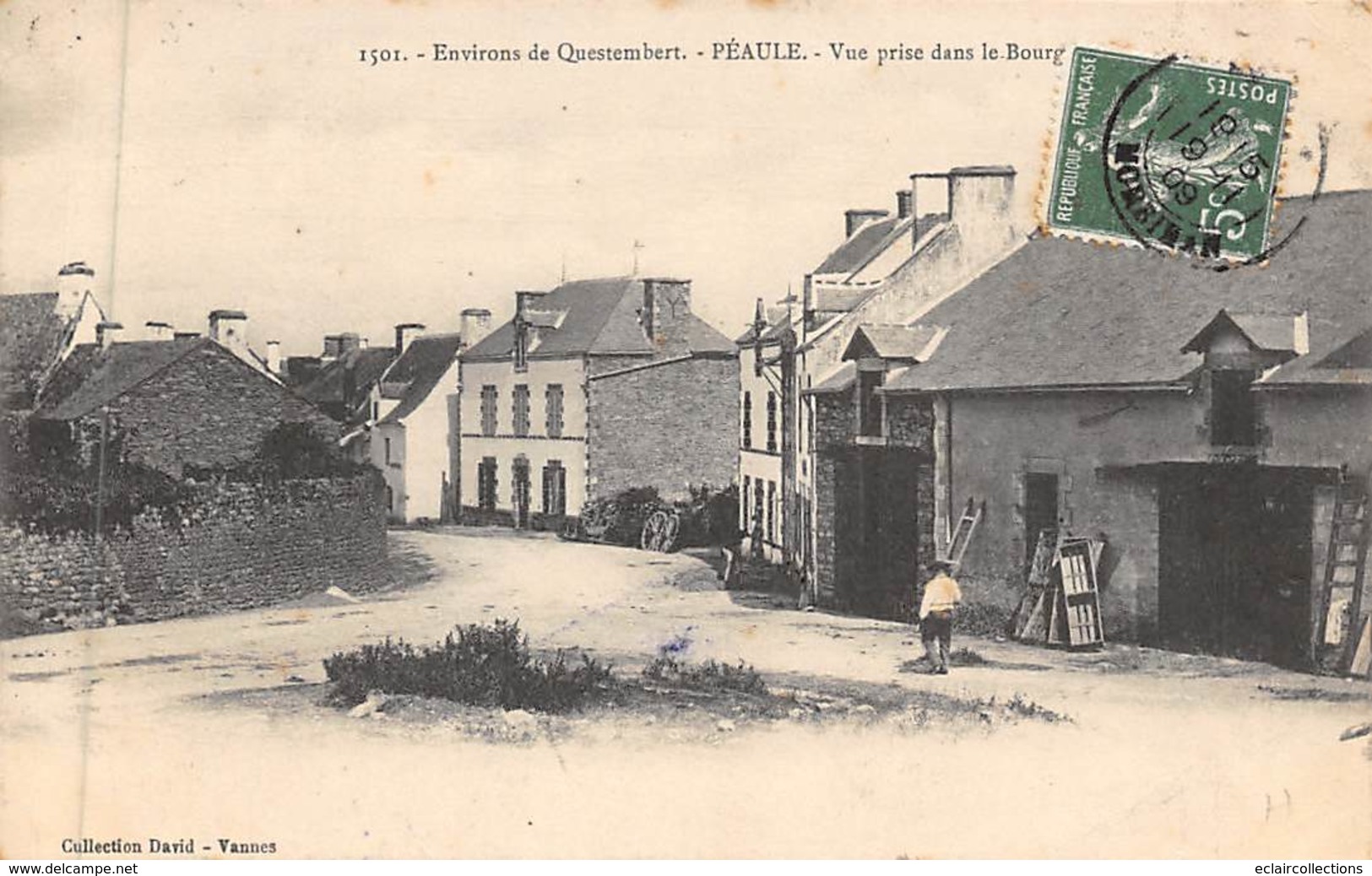 Peaule           56        Vue Prise Dans Le Bourg          (Voir Scan) - Otros & Sin Clasificación