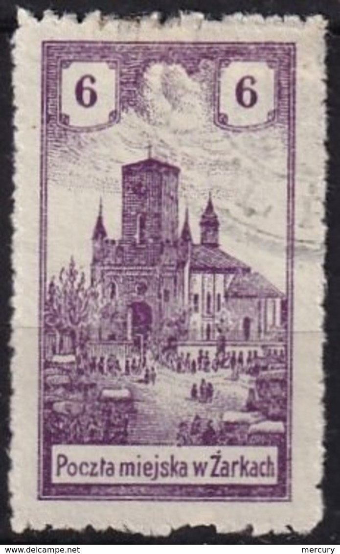 POLOGNE - Timbre Local De Zarki Oblitéré - 6 G. TB FAUX - Errors & Oddities