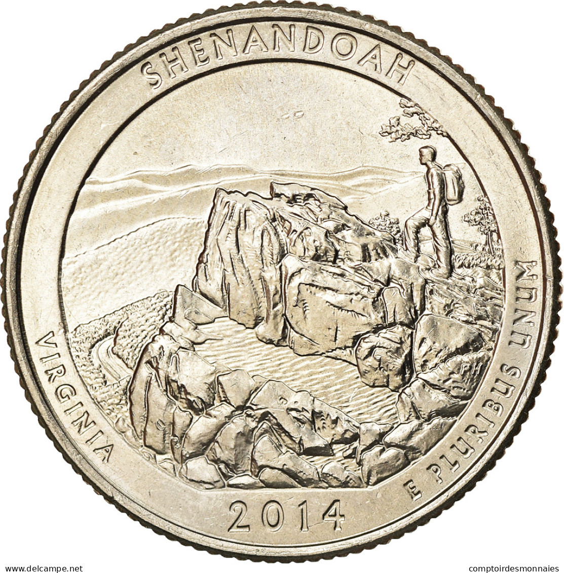 Monnaie, États-Unis, Shenandoah, Quarter, 2014, Denver, SUP, Copper-Nickel Clad - 2010-...: National Parks