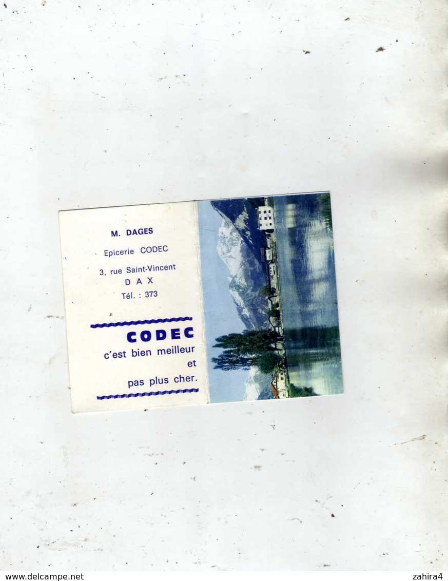 1967 - M. Dages Epicerie Codec Dax - CODEC Bien Meilleur Pas Plus Cher - Paysage Pyrénéen ? Basque ? - Formato Piccolo : 1961-70