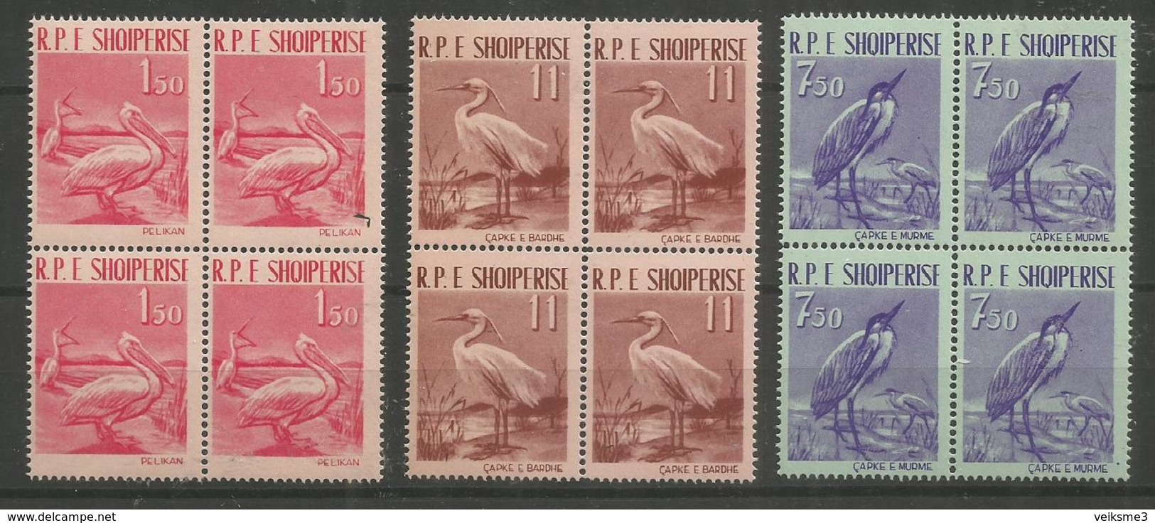 4x ALBANIA - MNH - Animals - Birds - Altri & Non Classificati