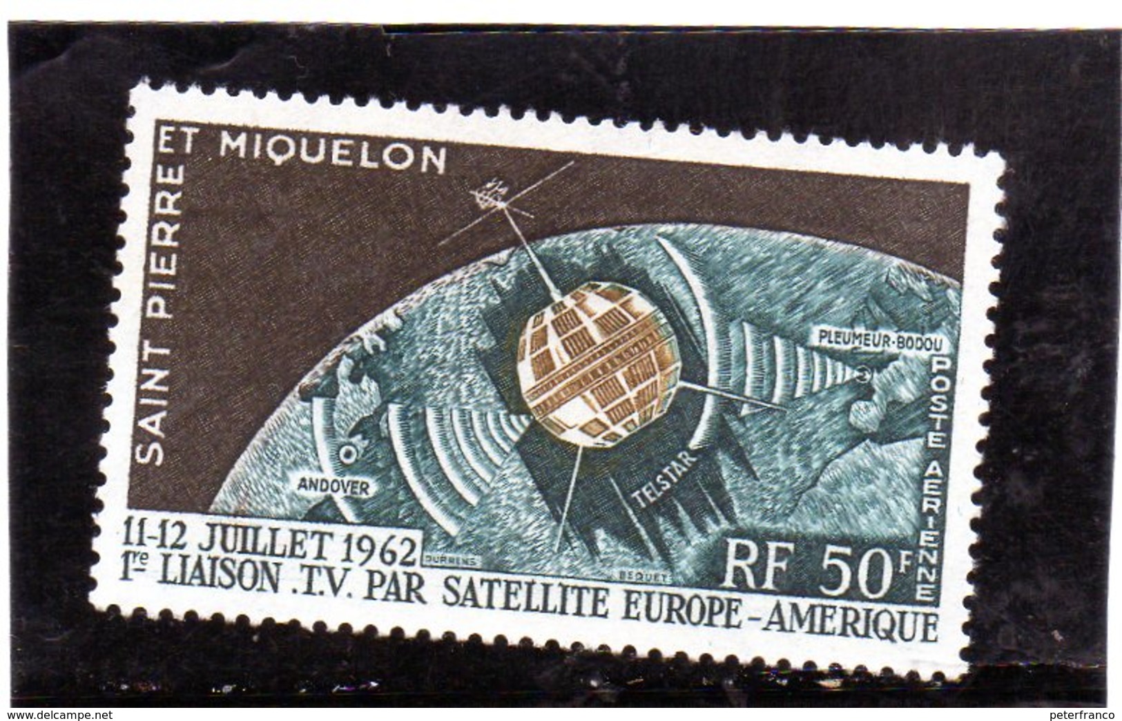 CG33 - 1962 Saint Pierre E Miquelon - Comunicazioni Spaziali - América Del Norte