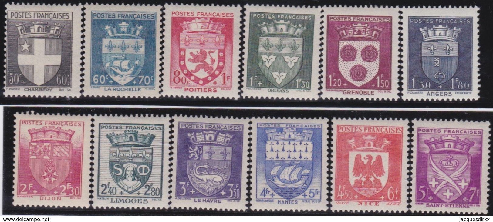 France    .   Yvert   .   553/564     .   *   .   Neuf Avec Gomme Et Charniere    .   /   .  Mint-hinged - Unused Stamps