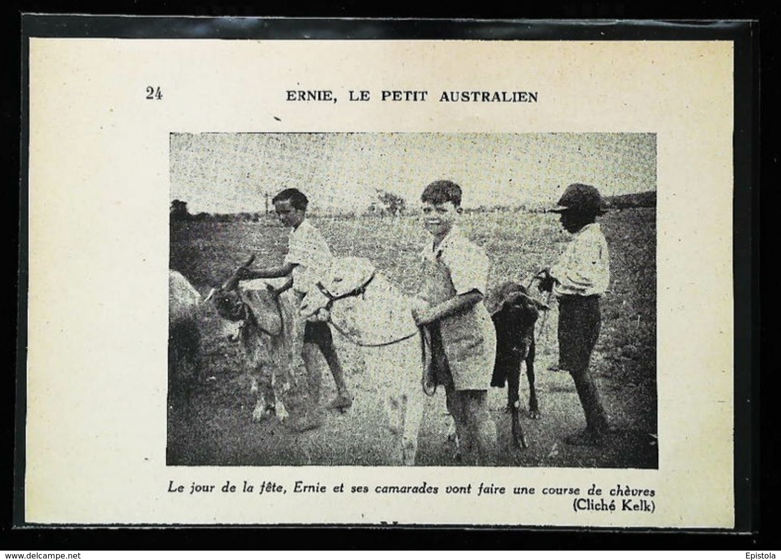 Dajarra (Désert Australien)   - Course De Chèvres   - Coupure De Presse (encadré Photo) 1936 - Equitation