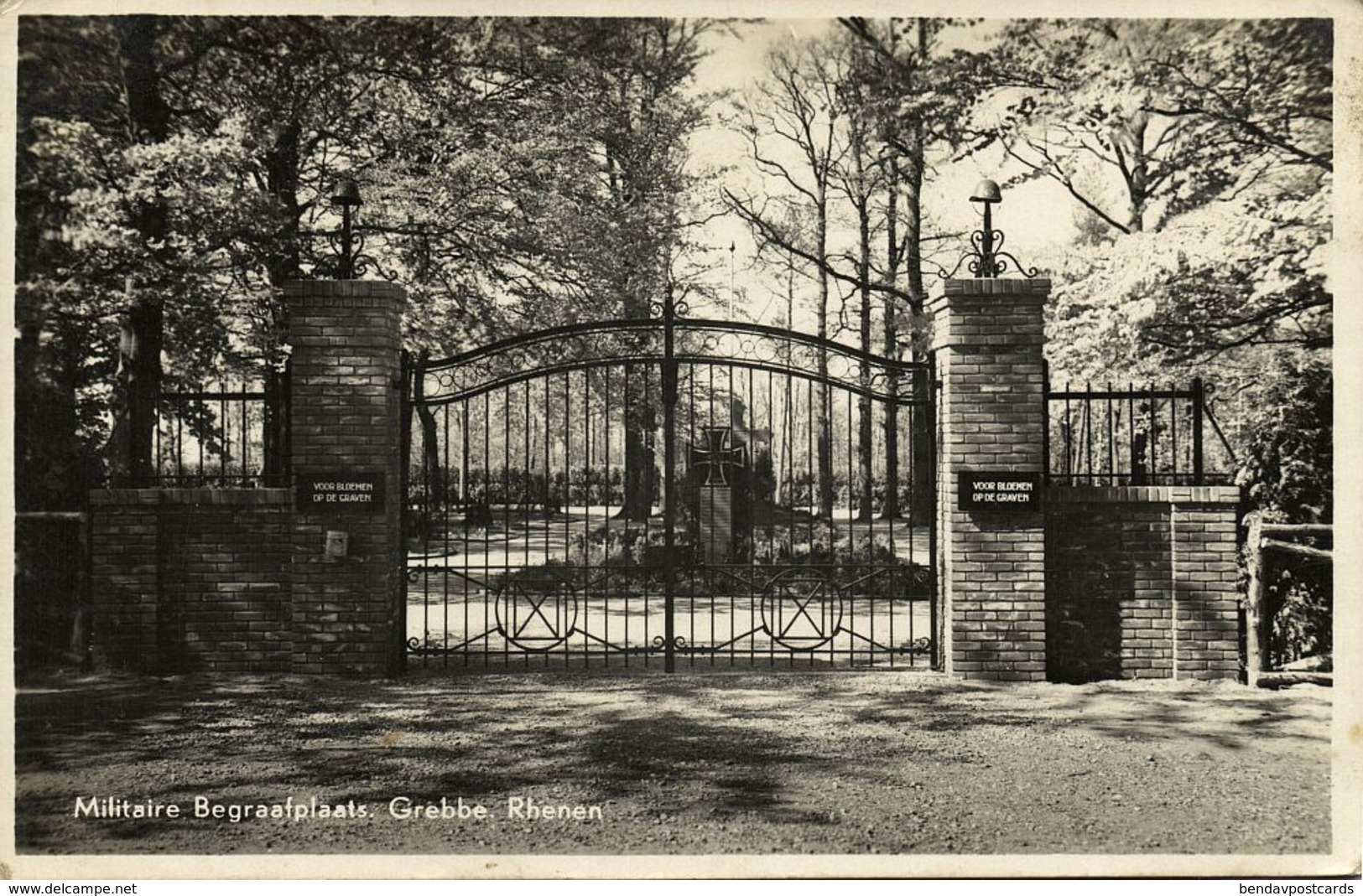 Nederland, GREBBE, Rhenen, Militaire Begraafplaats (1942) Ansichtkaart - Rhenen