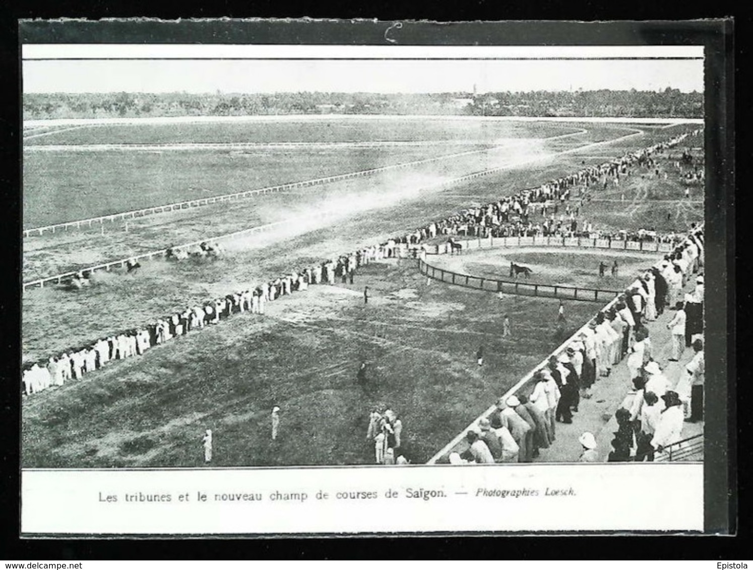 INDOCHINE  -  Le Nouveau Champ De Courses De Saigon    - Coupure De Presse (encadré Photo) 1932 - Equitation