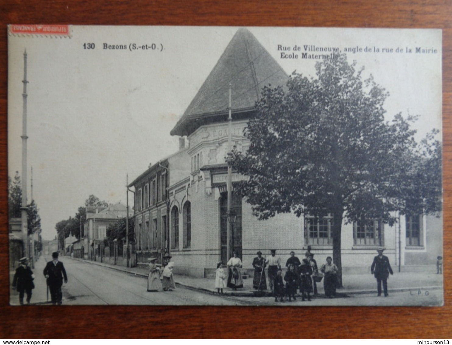 BEZONS  RUE DE VILLENEUVE, ANGLE DE LA RUE DE LA MAIRIE, ECOLE MATERNELLE - Bezons