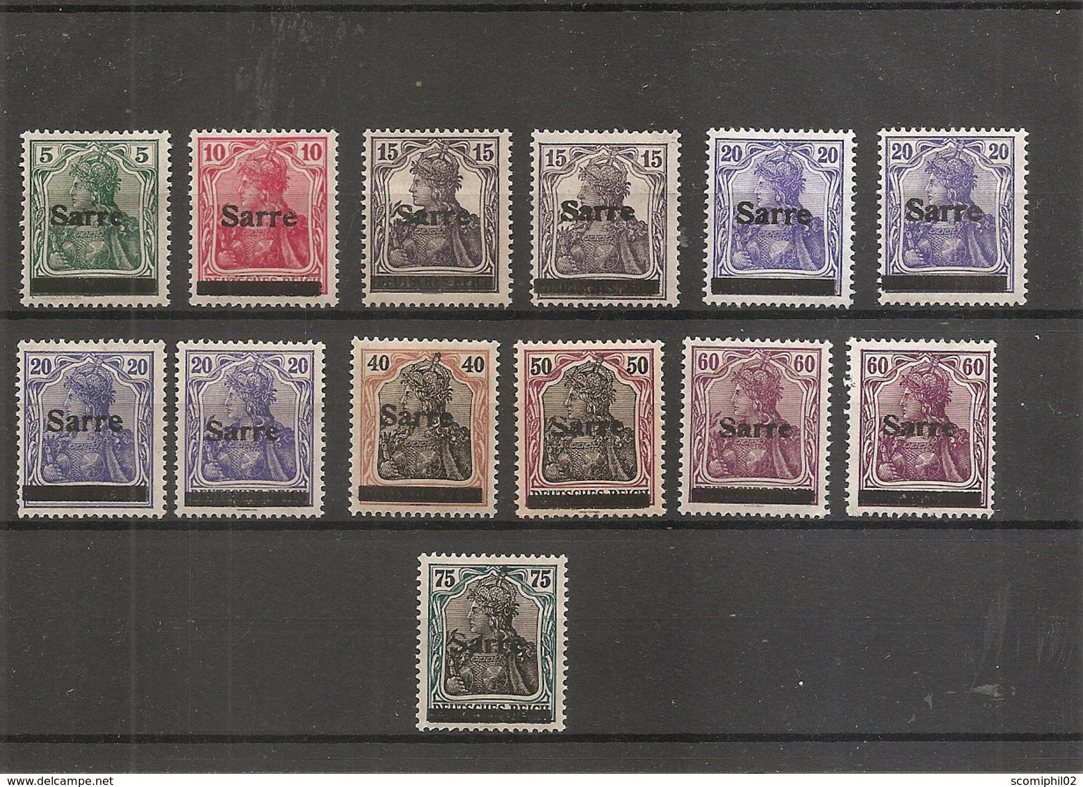 Sarre ( Lot De Timbres Divers Différents De 1920 X -MH) - Unused Stamps