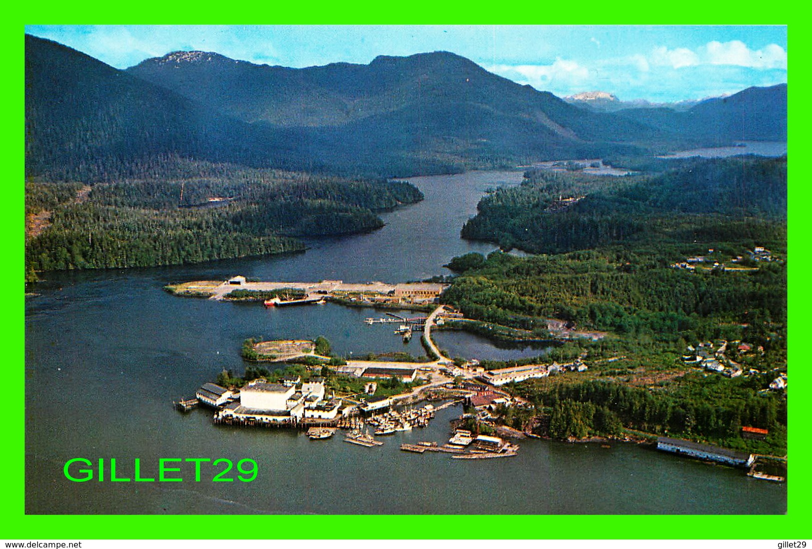 PRINCE RUPERT, BC - B. C. PACKERS LTD'S FISH COLD STORAGE PLANT - SHAWATLANDS PASSAGE IN BACKGROUND -  WRATHALL'S - - Prince Rupert