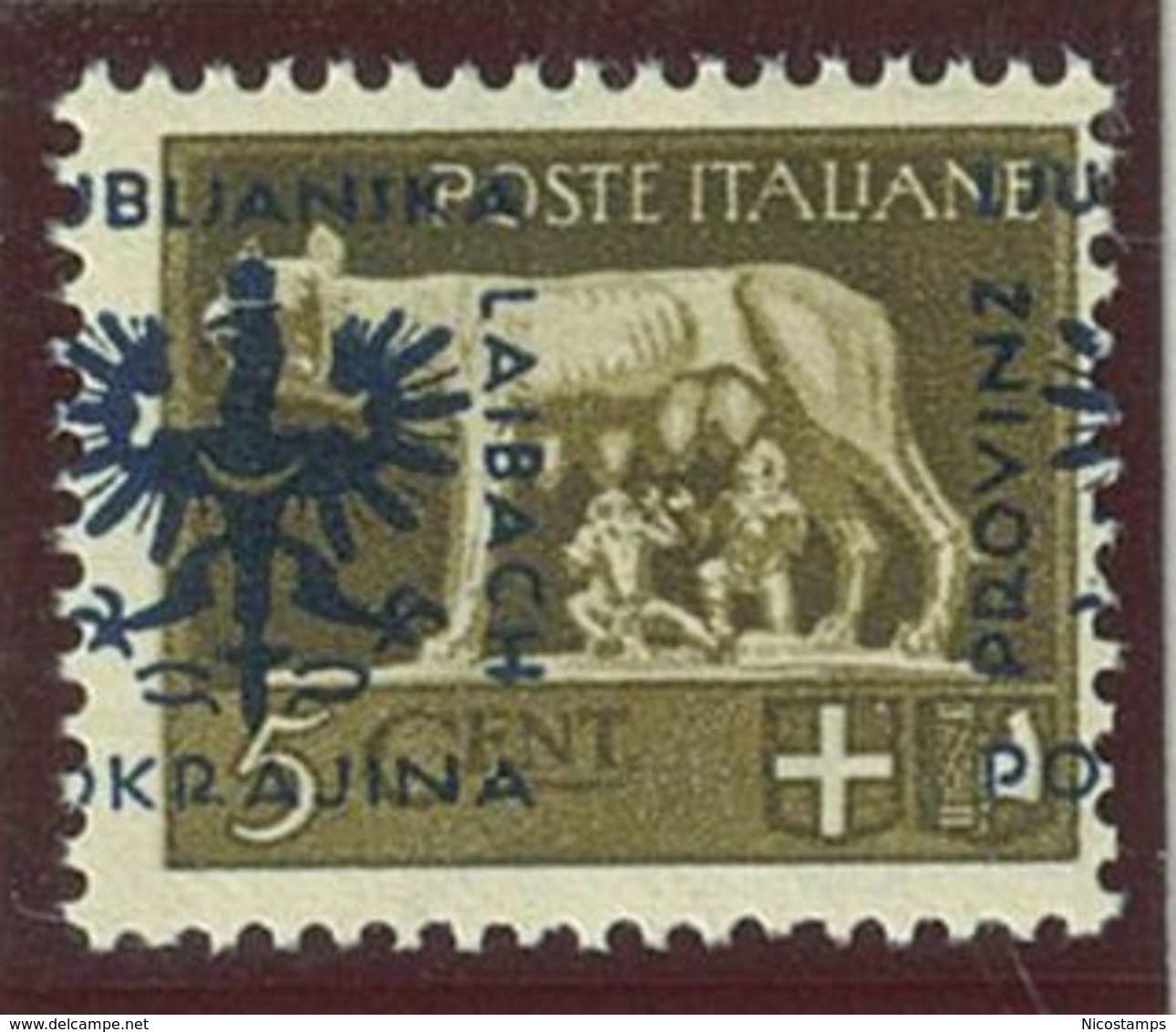 ITALIA - OCC. TEDESCA LUBIANA SASS. 1e NUOVO - Deutsche Bes.: Lubiana