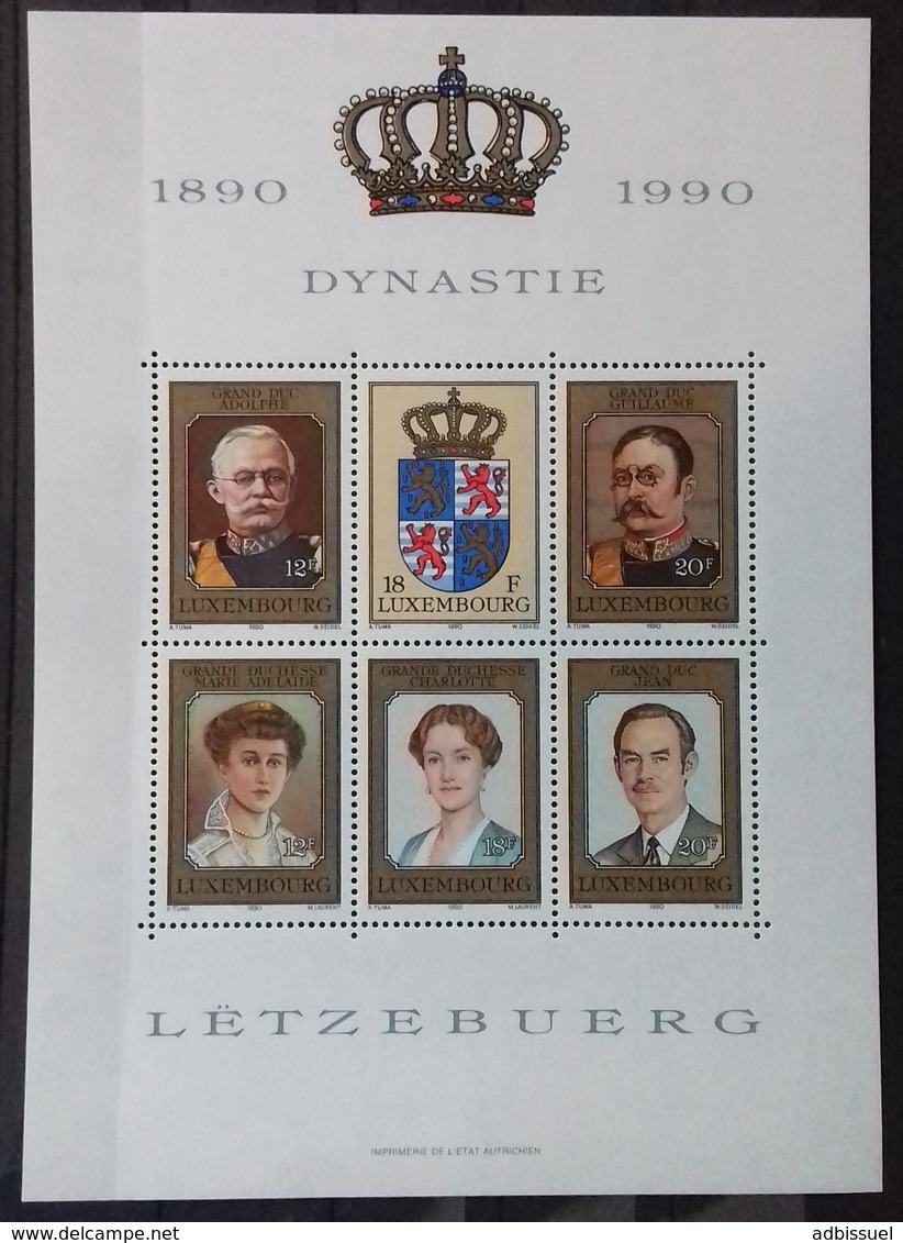 LUXEMBOURG BLOCS FEUILLETS N° 12 à 16 COTE 37 € NEUFS ** MNH ENSEMBLE DE 5 BLOCS - Blocchi & Foglietti