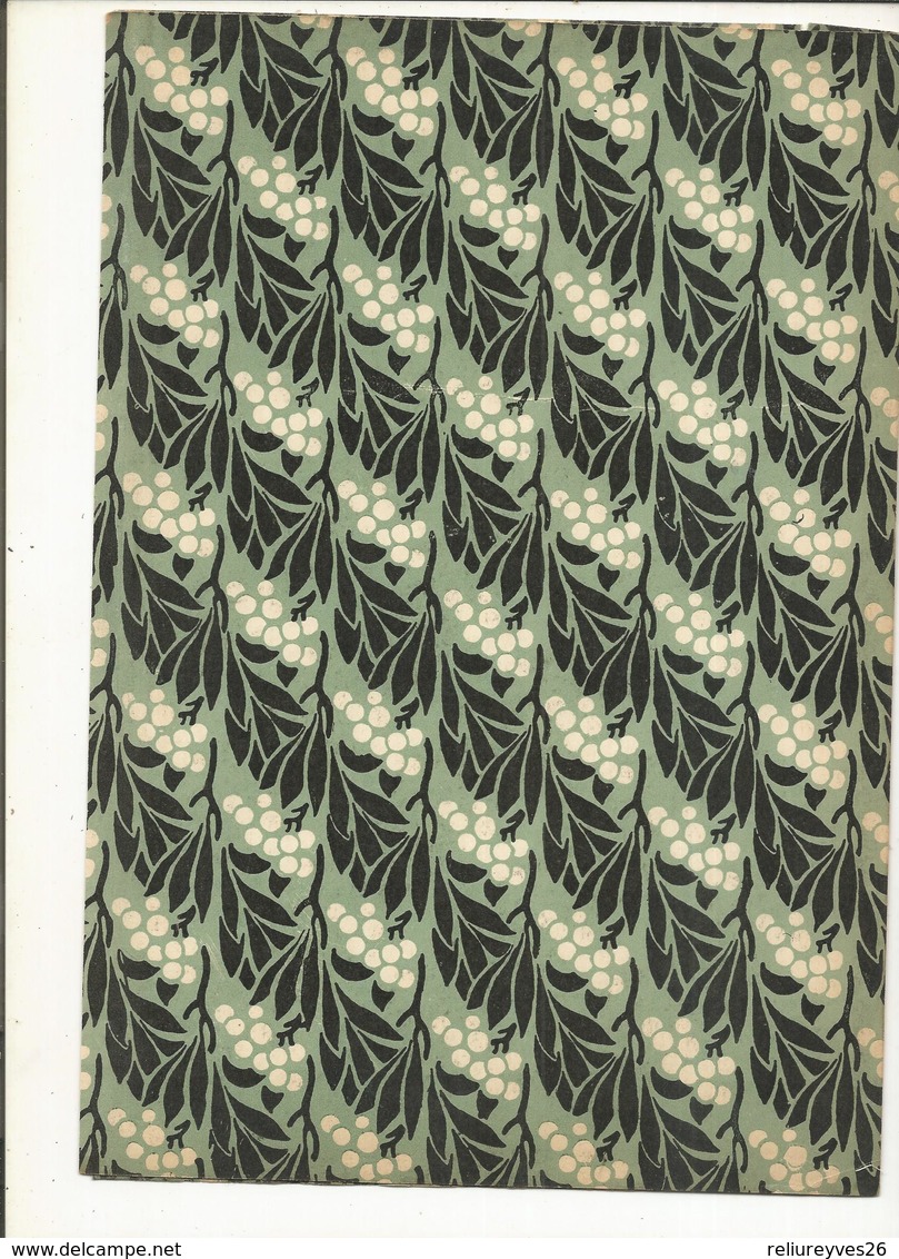 Lot 35 , 4 Feuilles Papiers Marbrés Style Feuille D' Olivier  ,pour Restauration 28 X 19 ,1930 - Sonstige & Ohne Zuordnung