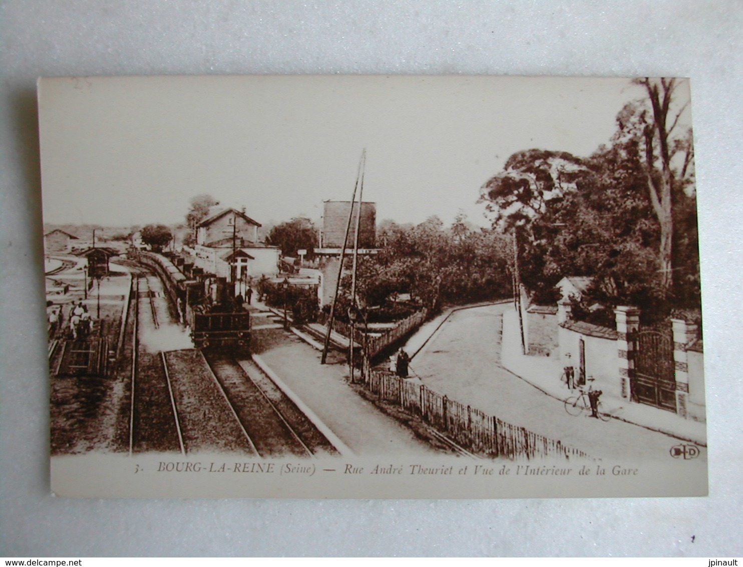 PHOTO Repro De CPA - Gare - La Gare De Bourg La Reine - Trains