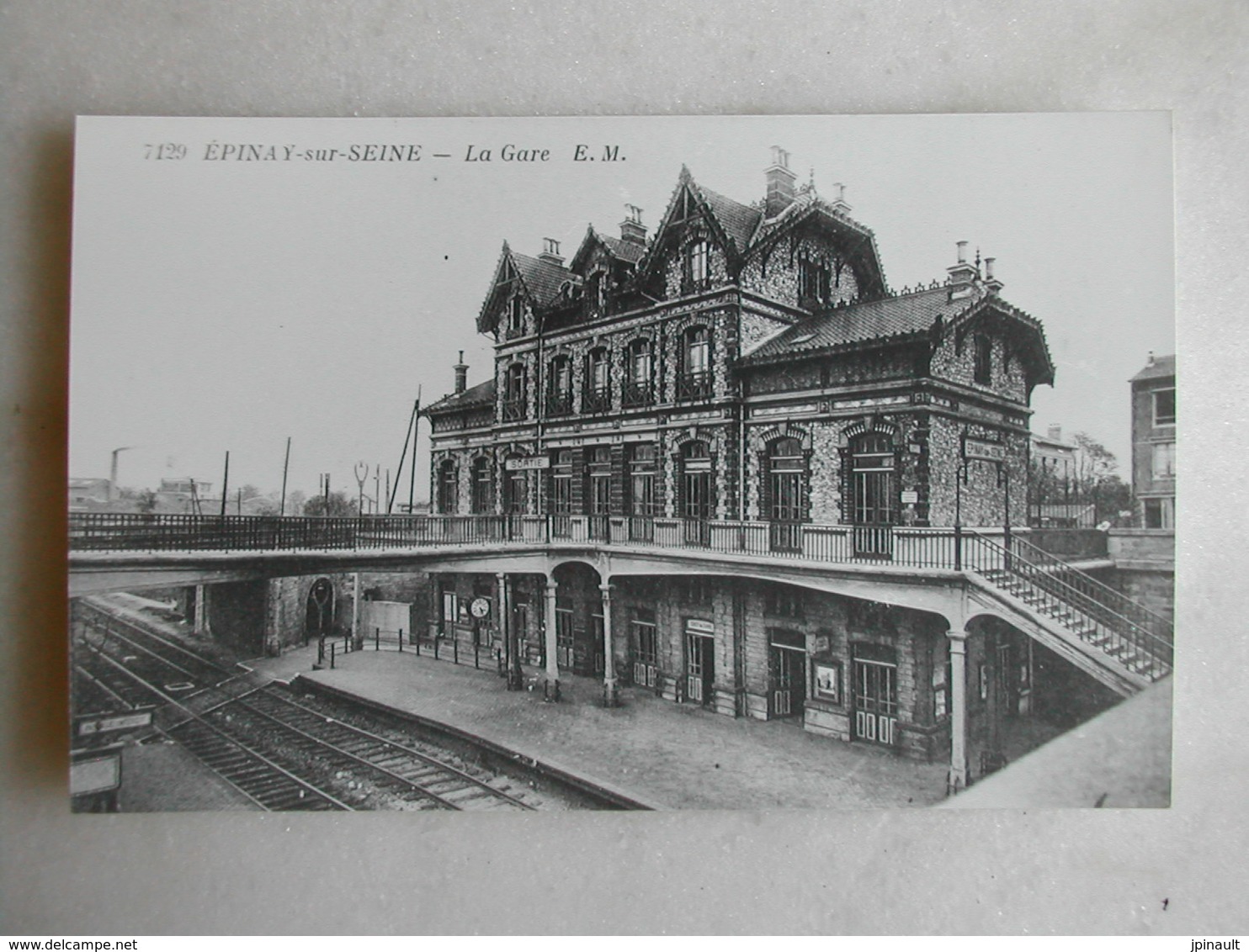 PHOTO Repro De CPA - Gare - La Gare D'Epinay Sur Seine - Trains